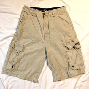 OTB Shorts Mens 28 Waist~Beige Cargo Chino Flat Front Utility Casual Outdoor